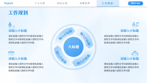 市场营销部竞聘述职报告通用PPT模板