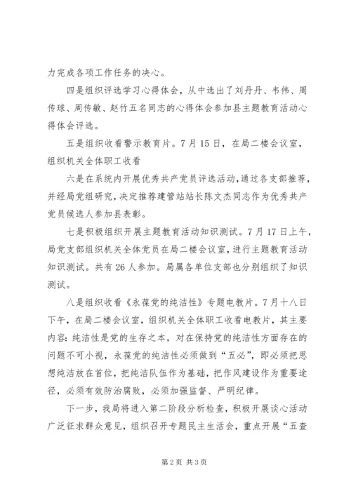 城建局八个一活动汇报.docx
