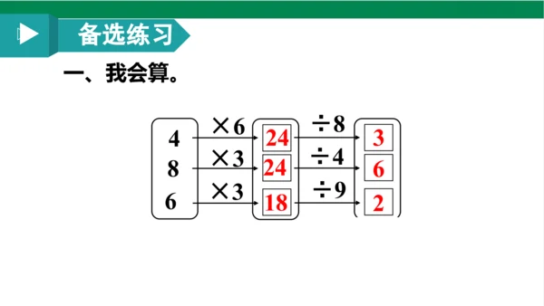 人教版（2023春）数学二年级下册4 表内除法（二） 练习课课件（25张PPT)