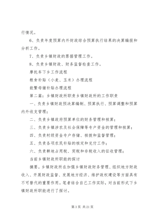 乡镇财政所主要职责.docx