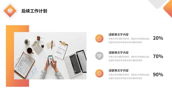 橙色极简形状色块工作汇报总结计划PPT