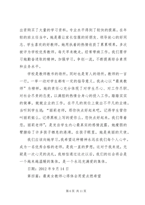 最美女教师心得_1.docx