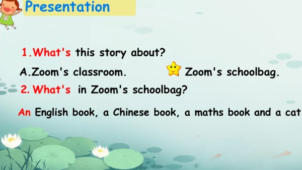 Unit2 My schoolbag Part C  Storytime 课件(共19张PPT)