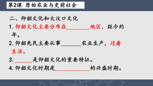 2024--2025学年七年级历史上册期中复习课件（1--11课   89张PPT）