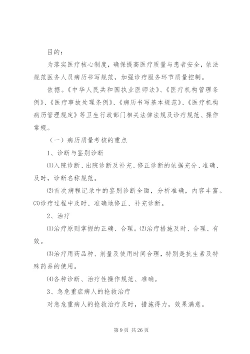 科室年度医疗质量管理与控制实施方案.docx