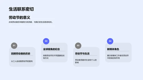 劳动节新媒体庆典PPT模板