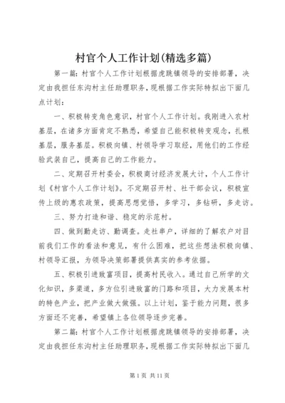 村官个人工作计划(精选多篇).docx