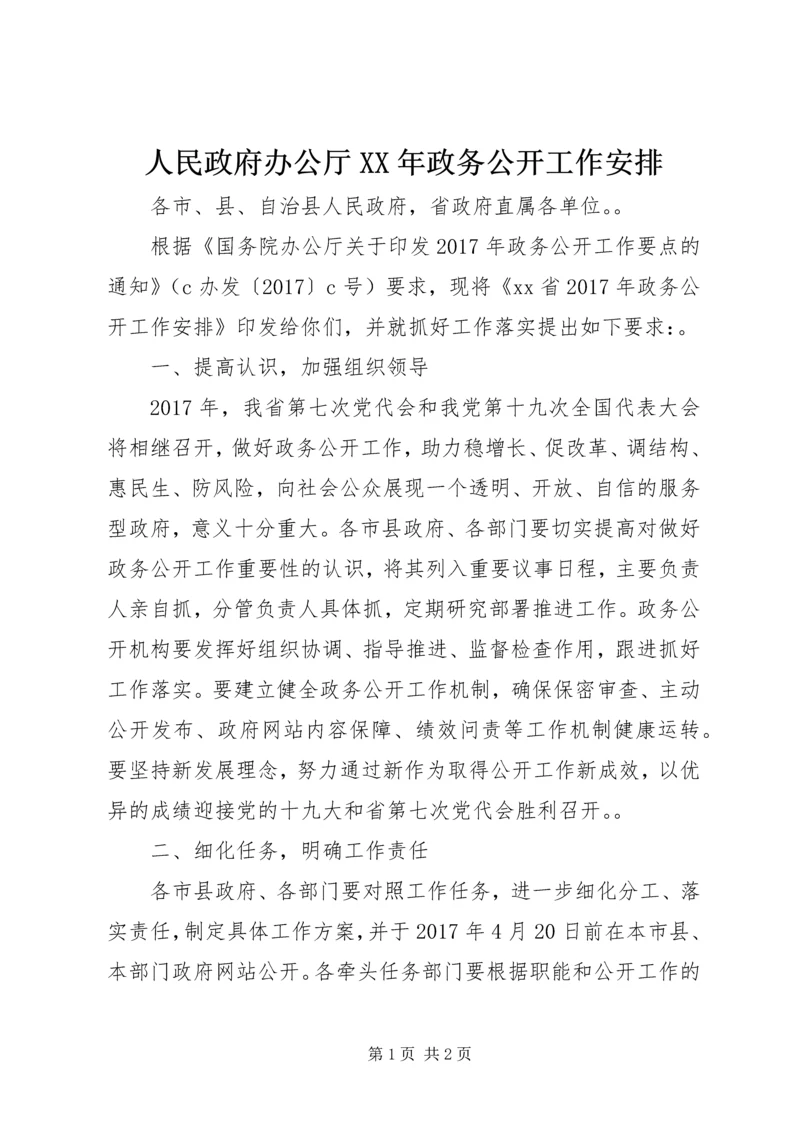人民政府办公厅某年政务公开工作安排.docx