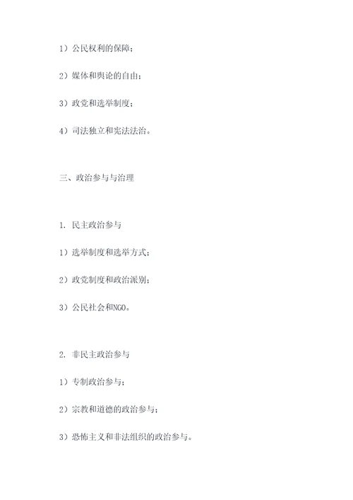 政治必修2知识点