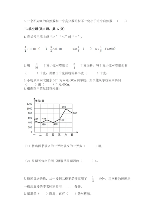 六年级数学上册期末考试卷含答案【培优a卷】.docx