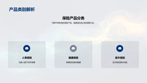 保险产品解析报告PPT模板