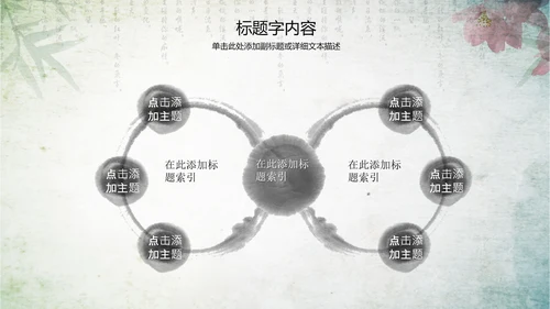 古香古色水墨中国风ppt动态模板