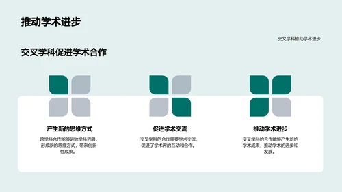 交叉学科的应用PPT模板