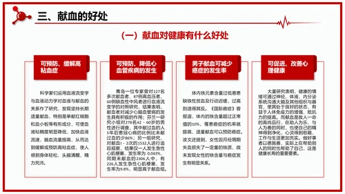 世界献血者日无偿鲜血红十字会通用PPT模板