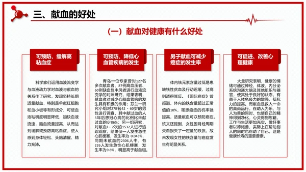 世界献血者日无偿鲜血红十字会通用PPT模板