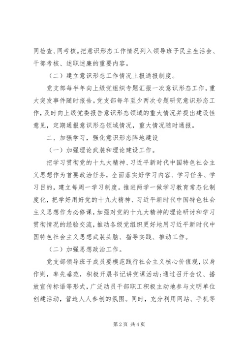 落实“一岗双责”XX年意识形态工作实施方案.docx