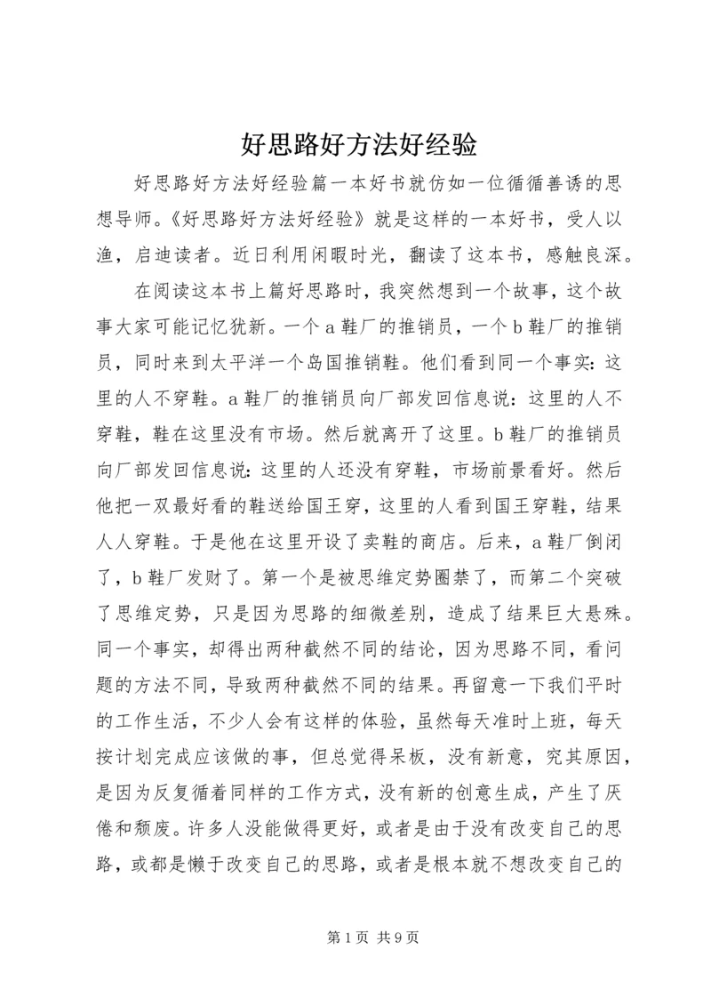 好思路好方法好经验.docx