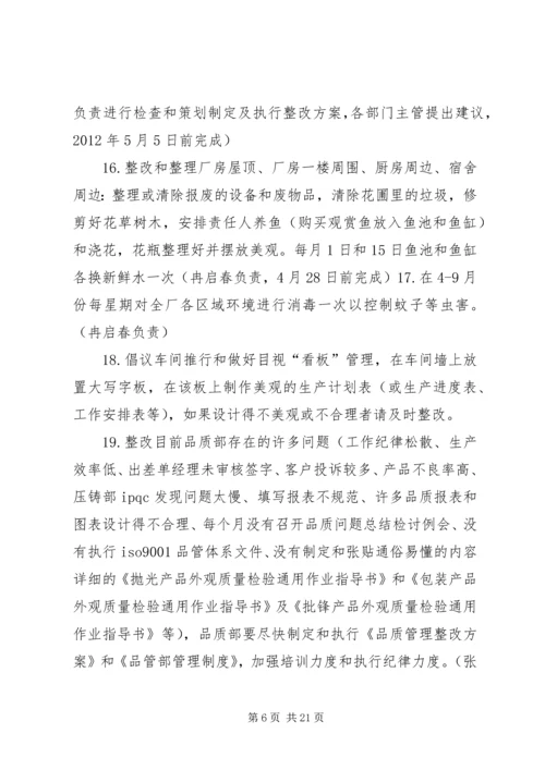 改革与整改计划方案(修改版).docx