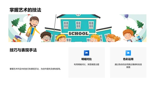 小学美术课堂教学PPT模板