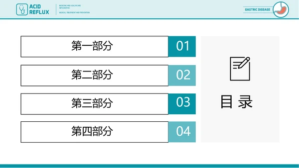医疗医学胃肠道消化ppt课件动态模板