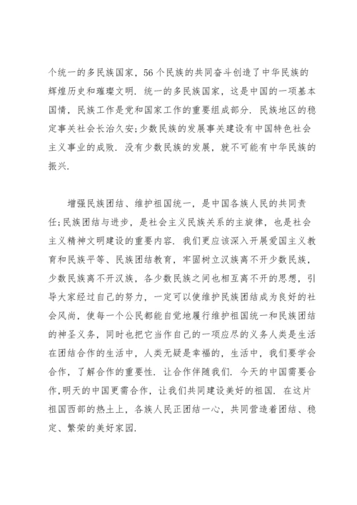 维护民族团结从我做起发声亮剑.docx