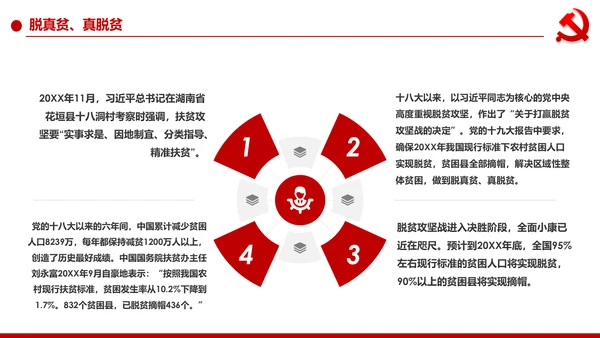 打赢脱贫攻战精准扶贫脱贫彻底微党课PPT