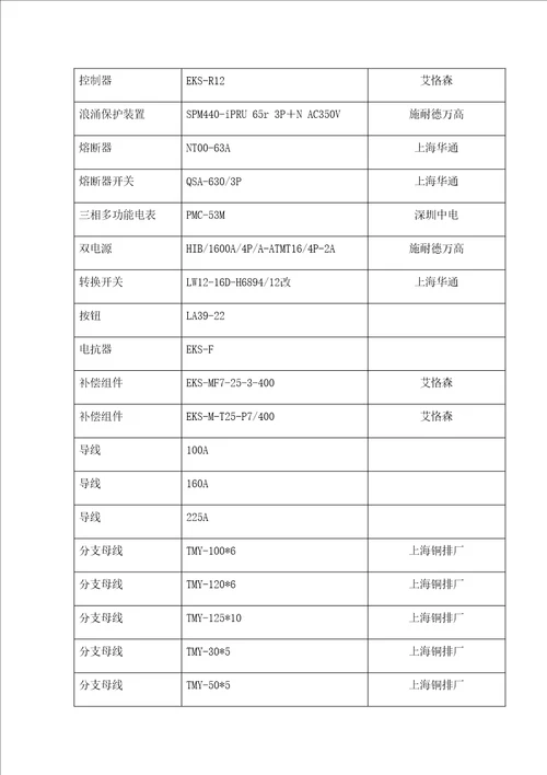 MNS型低压抽出式开关柜技术规范书