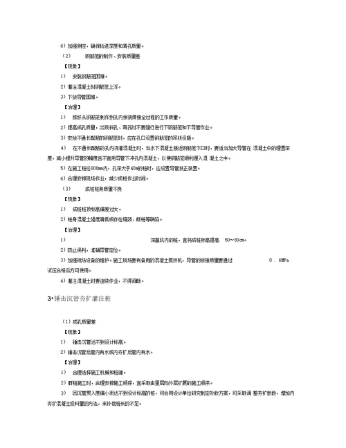 常见建筑施工质量通病与及防治