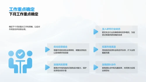 金融月度业绩总结PPT模板