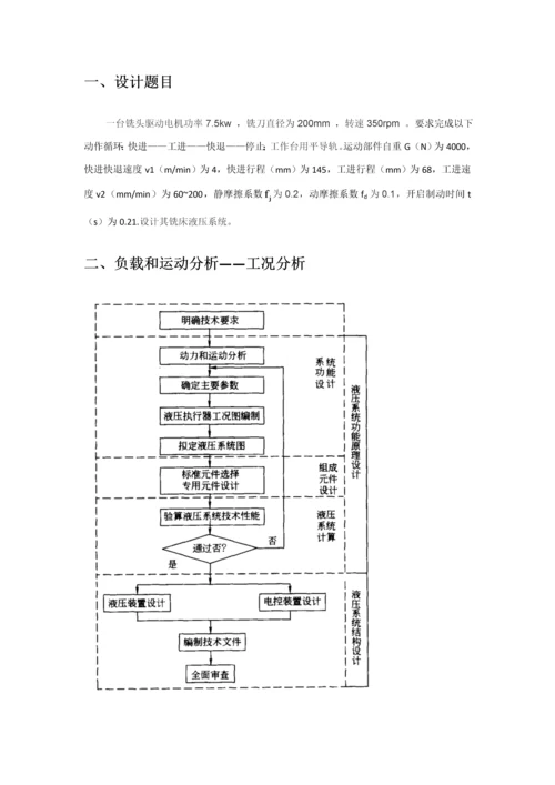 液压优秀课程设计完成版.docx