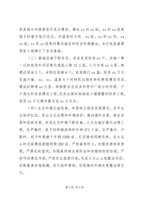 乡镇建设小康社会某年工作总结.docx