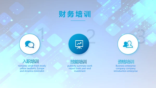 蓝色科技感年终工作总结汇报动态PPT