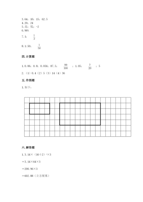 人教版六年级下册数学期末测试卷附完整答案【夺冠】.docx