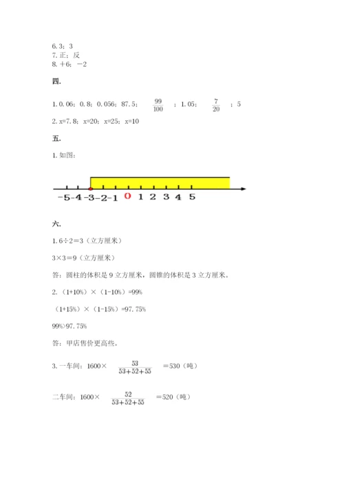 小升初数学综合模拟试卷（名师推荐）.docx