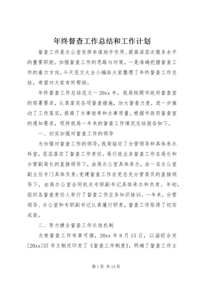 年终督查工作总结和工作计划.docx