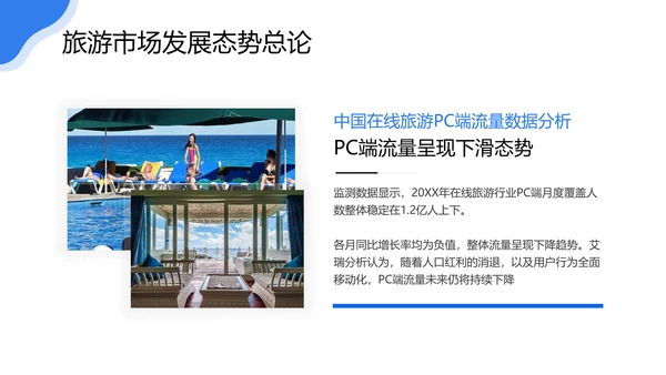 旅游行业研究报告度假通用PPT模版