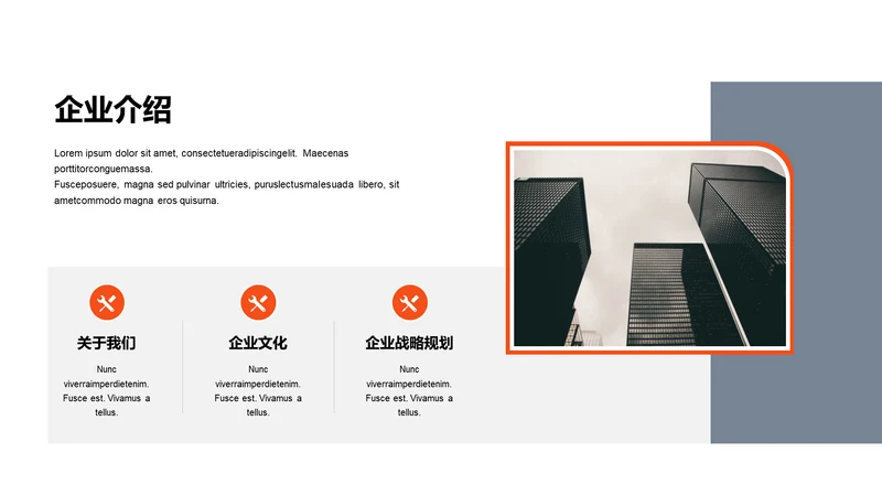 单色扁平3项企业介绍