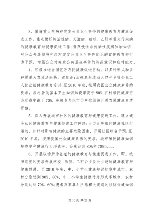 健康促进县健康发展工作规划.docx