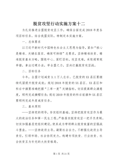 脱贫攻坚行动实施方案十二.docx