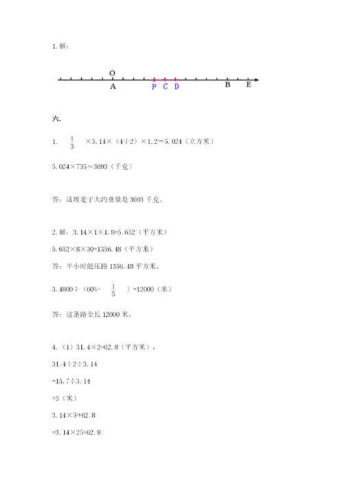 河南省平顶山市六年级下册数学期末测试卷精品（易错题）.docx