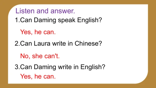 Module 5 Unit 1 Can you be my  Chinese pen friend?