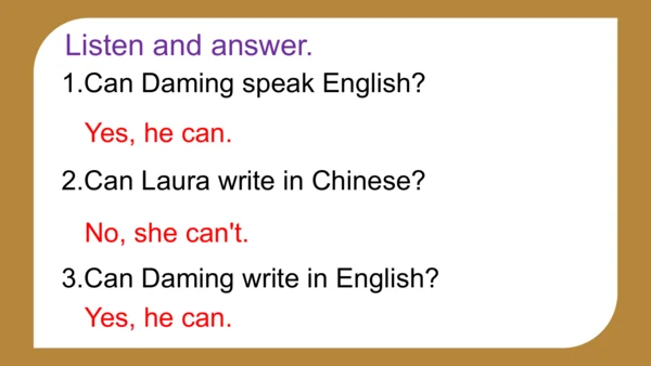 Module 5 Unit 1 Can you be my  Chinese pen friend?