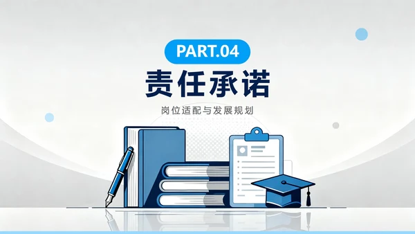 蓝灰色简约商务扁平风大学生个人简历PPT模板