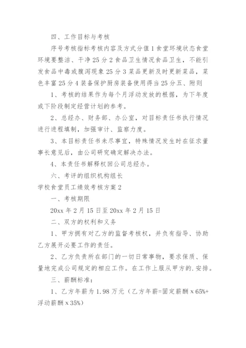 学校食堂员工绩效考核方案.docx