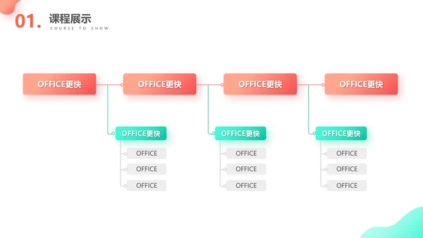 学英语培训机构3D风课程展示通用PPT模板