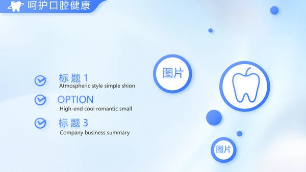 蓝色简约牙科工作总结汇报开展计划PPT