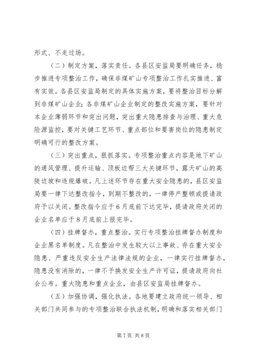 非煤矿山专项整治工作方案.docx