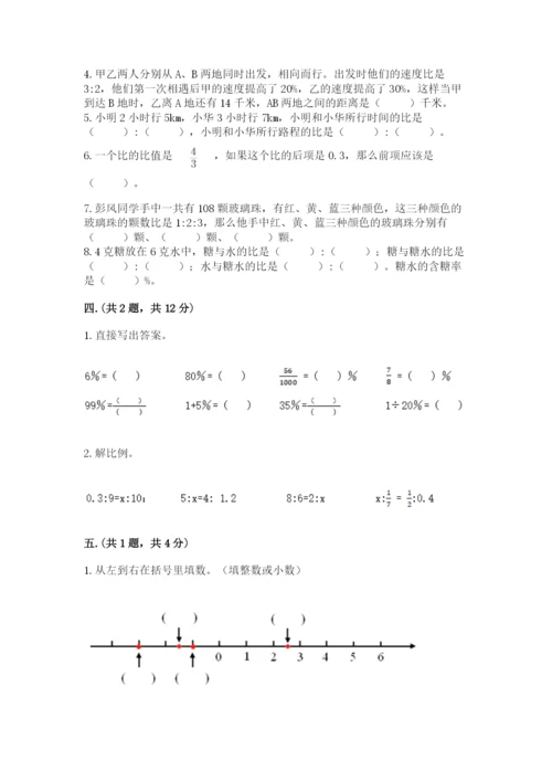 小学六年级数学毕业试题及参考答案（黄金题型）.docx