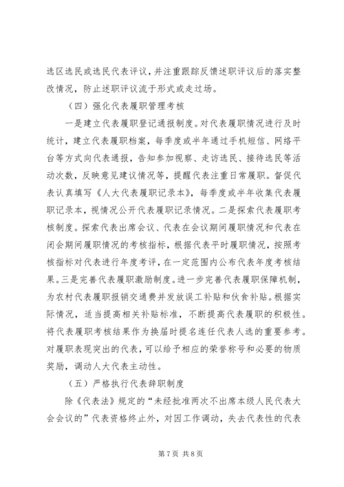 人大代表履职监督调研报告.docx