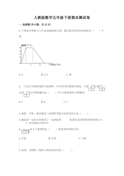 人教版数学五年级下册期末测试卷精品【巩固】.docx
